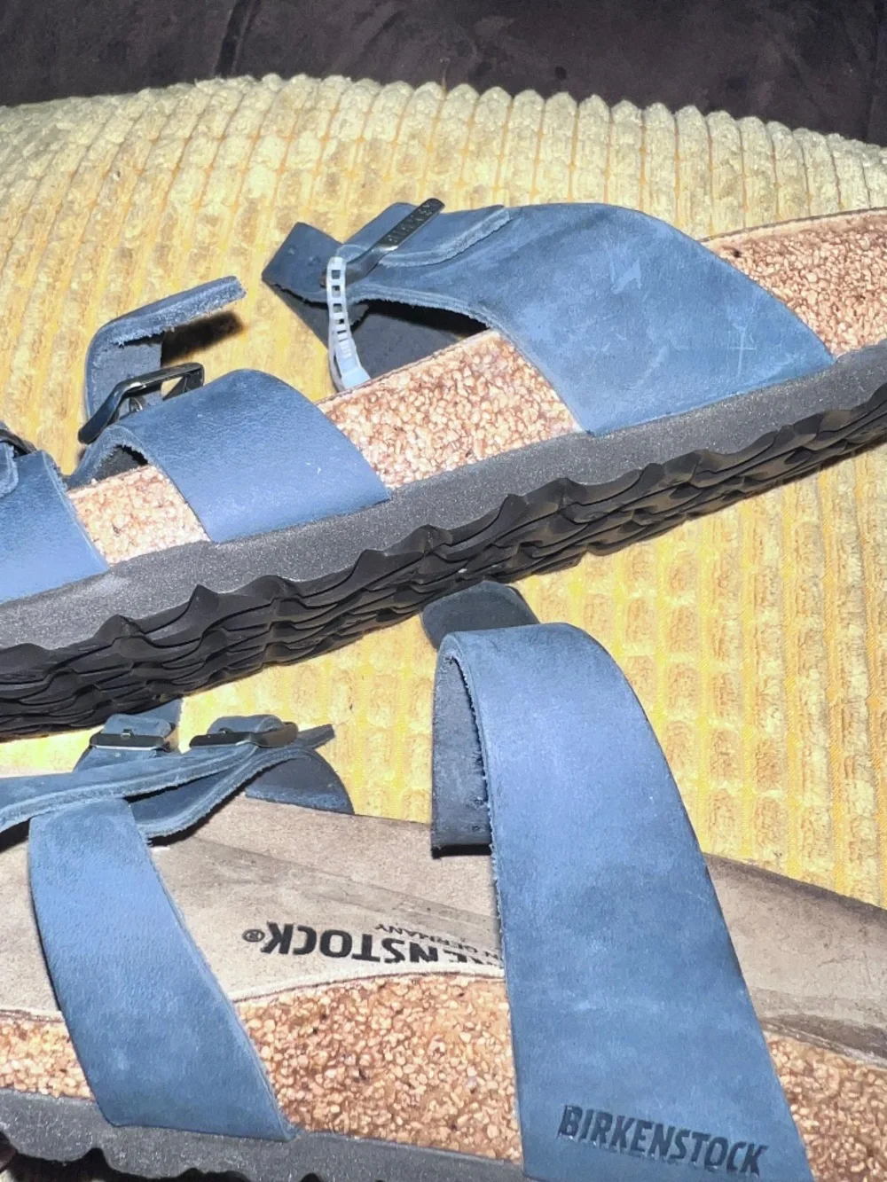 Birkenstock Franca Black Oiled Leather Strappy Sandals Size 39 NWOT